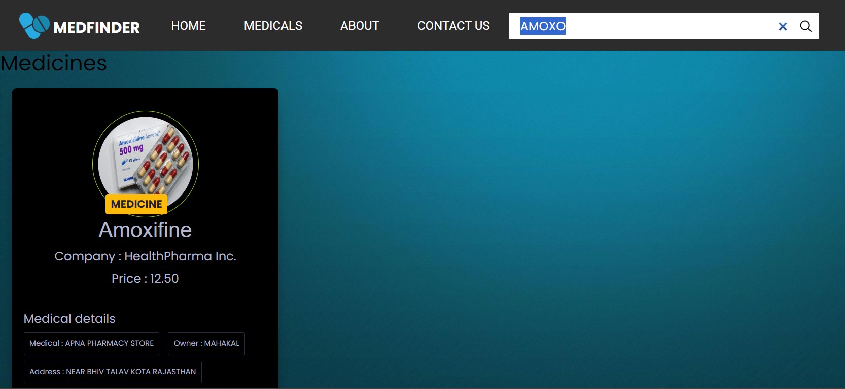 Medicine Search